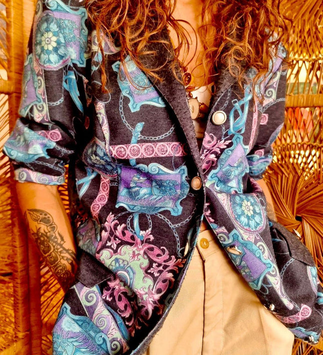 Vintage 80´s Multi - colour Jacket - Yatva