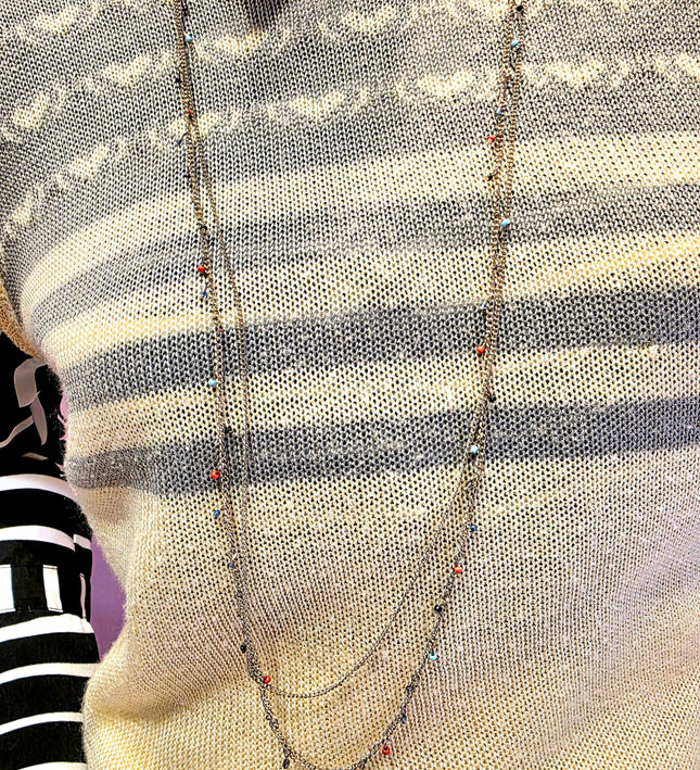 Vintage 80's Necklace/ Body Chain - Yatva