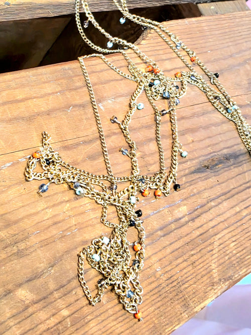 Vintage 80's Necklace/ Body Chain