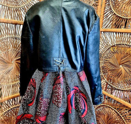 Vintage 80s Obsession Leather Crop Jacket - Yatva