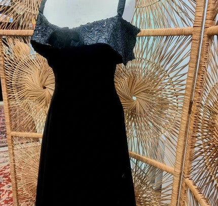 Vintage 80's Off the Shoulder Dress - Yatva