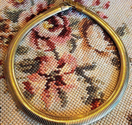 Vintage 80s Omega Style Necklace - Yatva