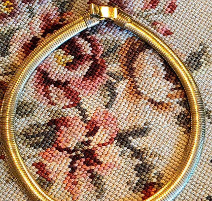 Vintage 80s Omega Style Necklace - Yatva