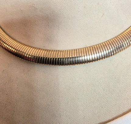 Vintage 80s Omega Style Necklace - Yatva
