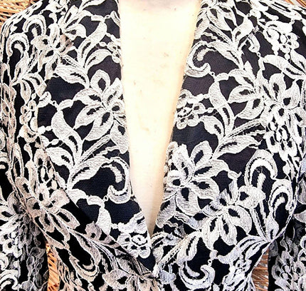 Vintage 80's Orna Farho Paris Lace Jacket - Yatva