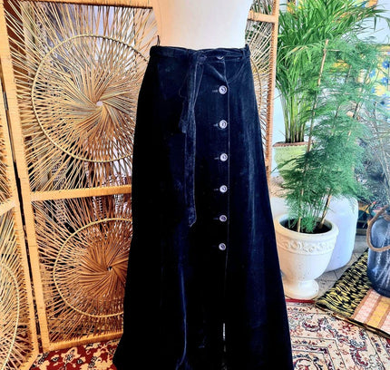 Vintage 80s Paul Jones Fashion Maxi Skirt - Yatva