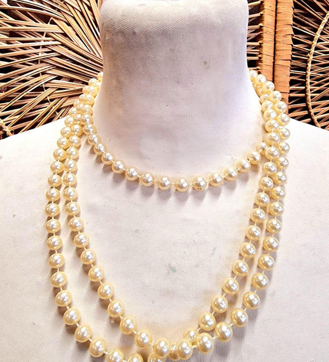 Vintage 80s Pearl Necklace - Yatva