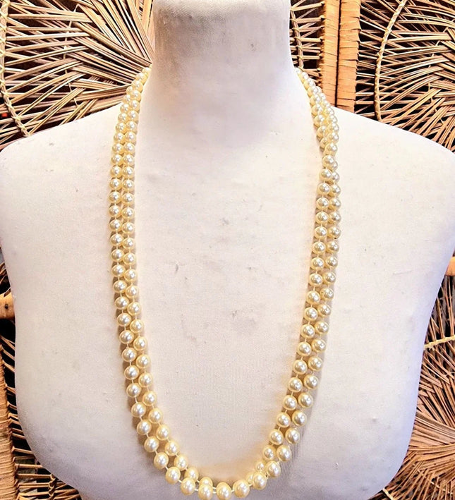 Vintage 80s Pearl Necklace - Yatva