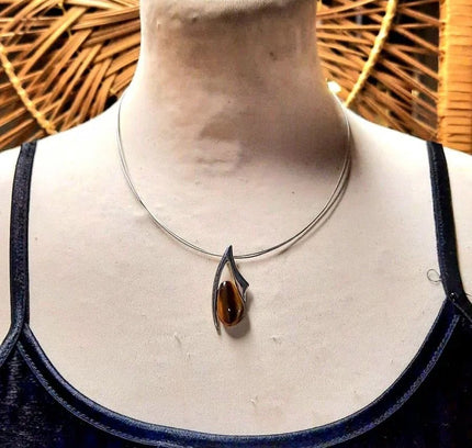 Vintage 80's Pendant Necklace - Yatva