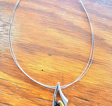 Vintage 80's Pendant Necklace - Yatva
