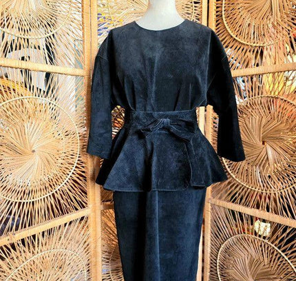 Vintage 80's Peplum Dress - Yatva