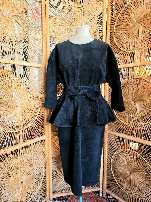 Vintage 80's Peplum Dress - Yatva