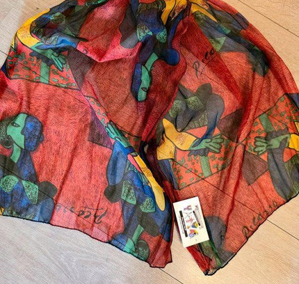 Vintage 80's Picasso Scarf - Yatva