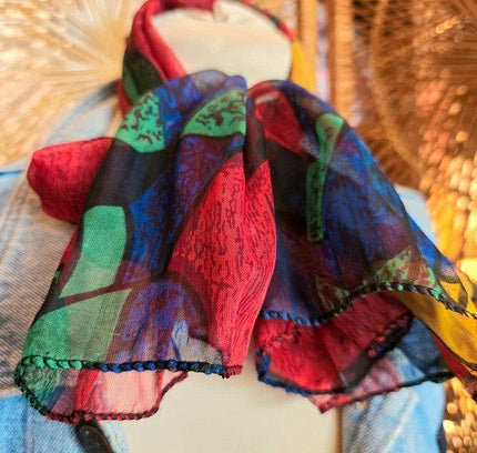 Vintage 80's Picasso Scarf - Yatva
