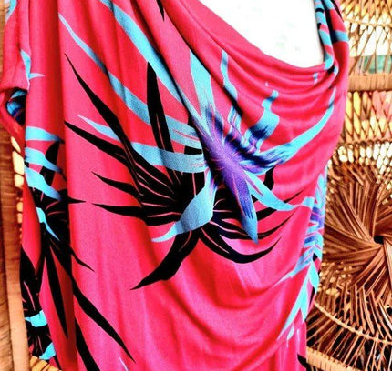 Vintage 80's Plunge Dress - Yatva