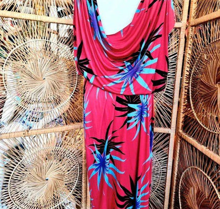 Vintage 80's Plunge Dress - Yatva