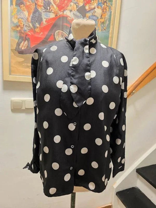 Vintage 80's Polka Dots Shirt - Yatva