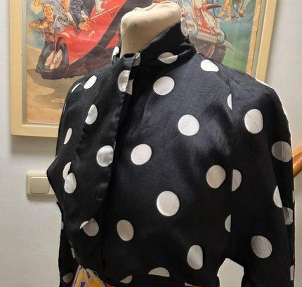 Vintage 80's Polka Dots Shirt - Yatva