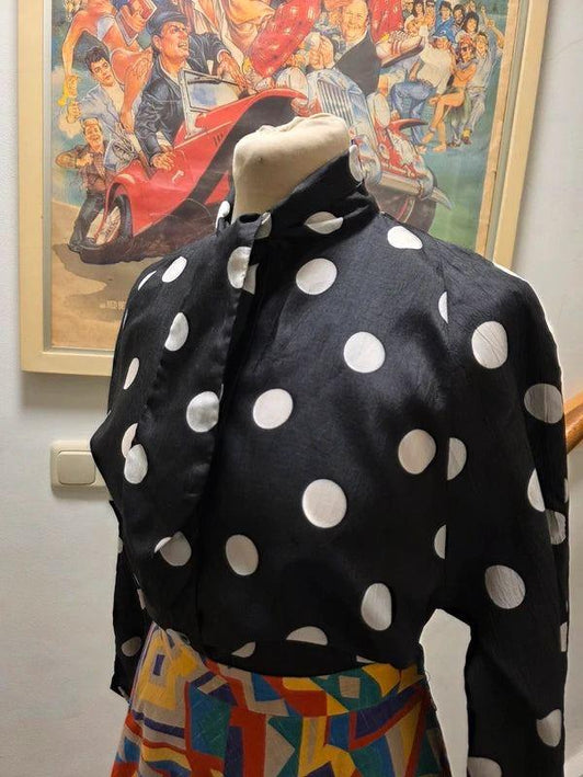 Vintage 80's Polka Dots Shirt - Yatva