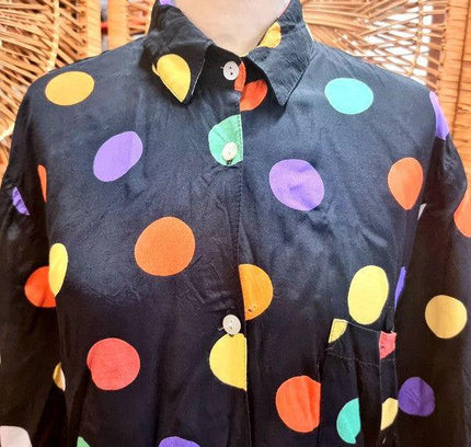 Vintage 80's Polka Dots Shirt - Yatva