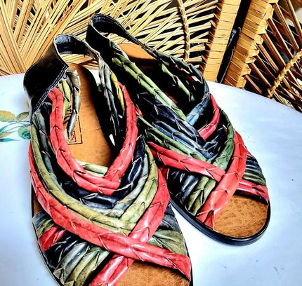 Vintage 80s Prentiss Slingback Shoes - Yatva