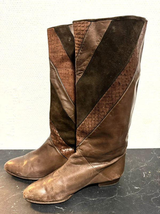 Vintage 80s Pull Up Boot - Yatva