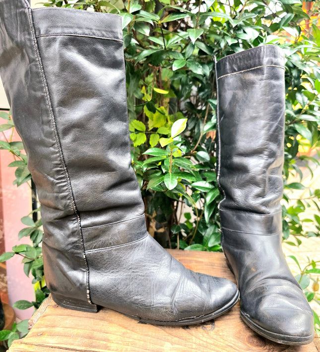 Vintage 80's Pull Up Boots - Yatva
