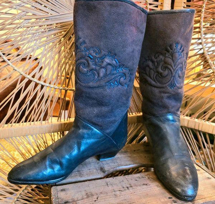 Vintage 80s Pull up Boots - Yatva