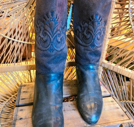 Vintage 80s Pull up Boots - Yatva