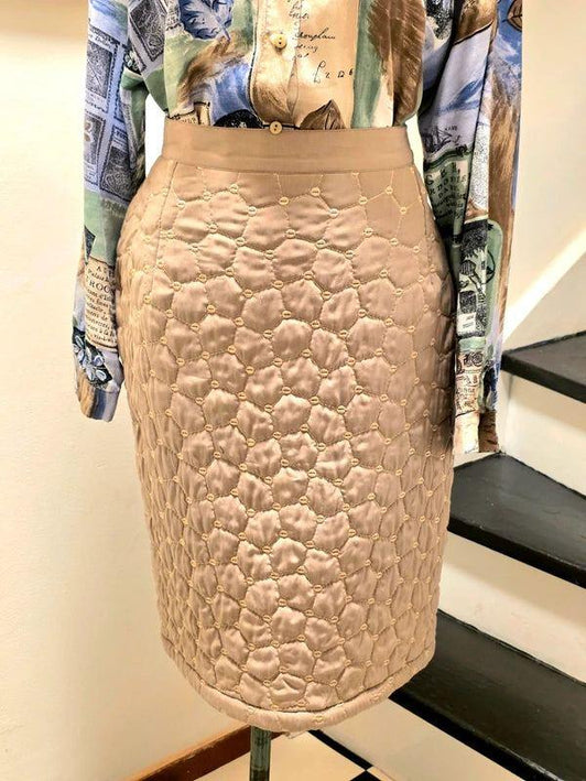 Vintage 80's Quilted Lenvol Skirt - Yatva