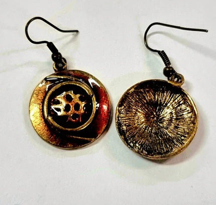 Vintage 80s Resin Pierced Earrings - Yatva