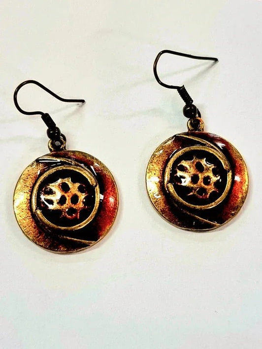 Vintage 80s Resin Pierced Earrings - Yatva