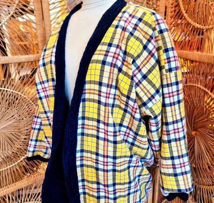 Vintage 80s Reversible Warm Cardigan - Yatva