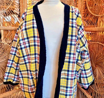 Vintage 80s Reversible Warm Cardigan - Yatva