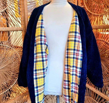 Vintage 80s Reversible Warm Cardigan - Yatva