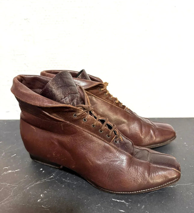 Vintage 80's Revival Leather shoes - Yatva