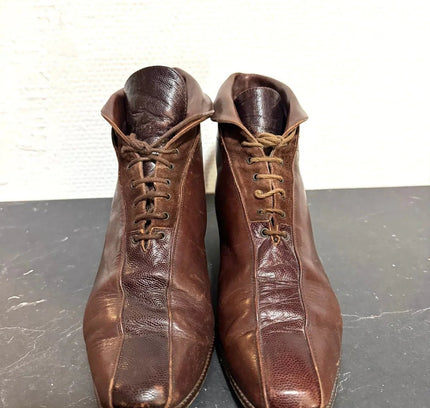 Vintage 80's Revival Leather shoes - Yatva