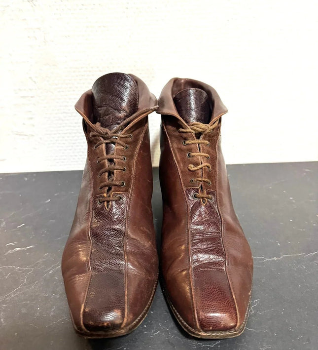 Vintage 80's Revival Leather shoes - Yatva