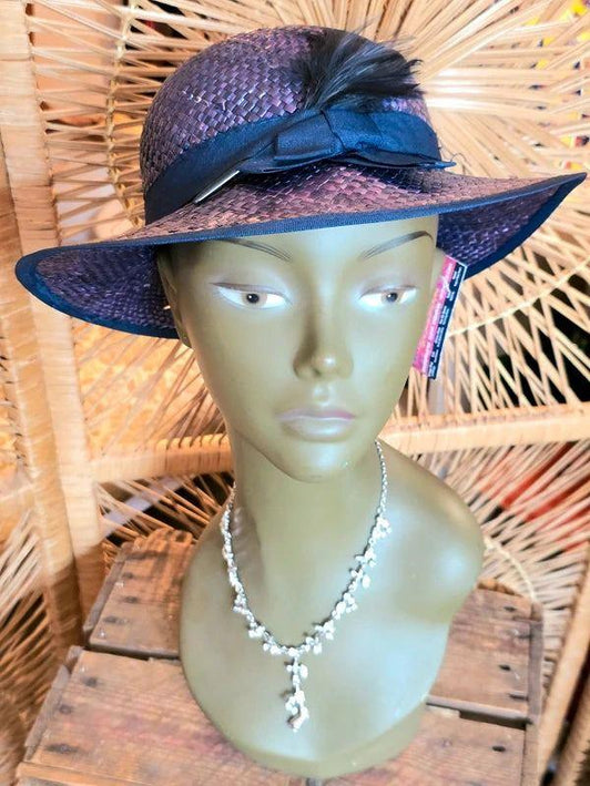 Vintage 80's Rhinestone Statement Necklace - Yatva