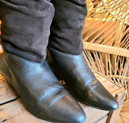 Vintage 80s Riding Pull up Boots - Yatva
