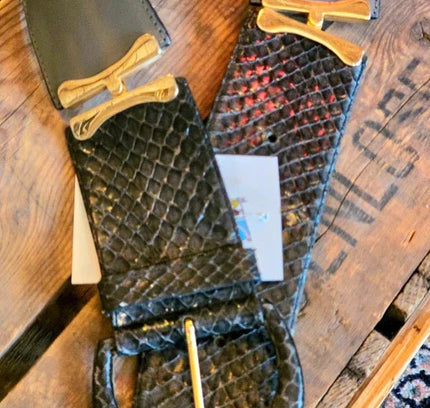 Vintage 80s Robinia Leather Belt - Yatva