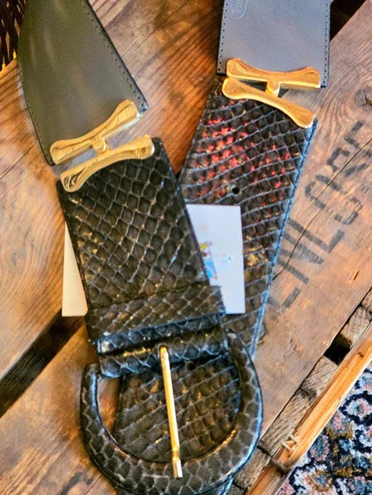 Vintage 80s Robinia Leather Belt - Yatva