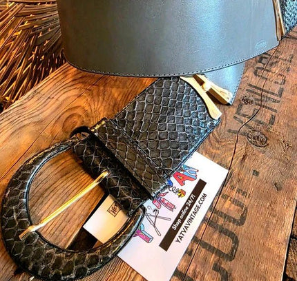 Vintage 80s Robinia Leather Belt - Yatva