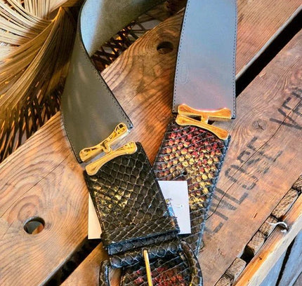 Vintage 80s Robinia Leather Belt - Yatva