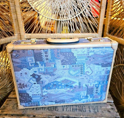 Vintage 80's Rodelle Aztec Tapestry Suitcase - Yatva
