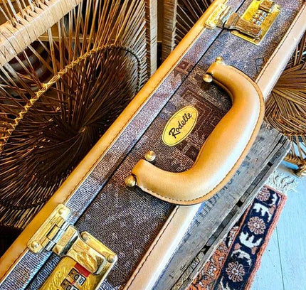Vintage 80's Rodelle Aztec Tapestry Suitcase - Yatva