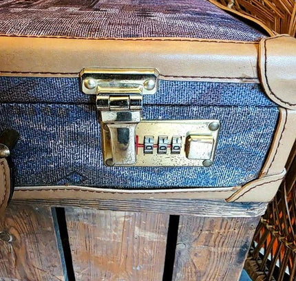 Vintage 80's Rodelle Aztec Tapestry Suitcase - Yatva