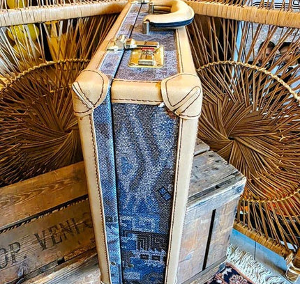 Vintage 80's Rodelle Aztec Tapestry Suitcase - Yatva