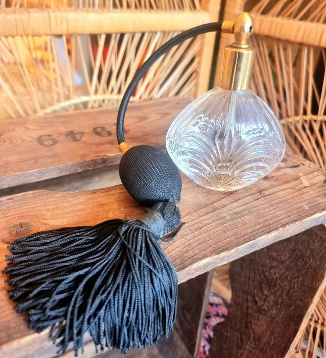 Vintage 80's Royal Crystal Rock Perfume Bottle - Yatva