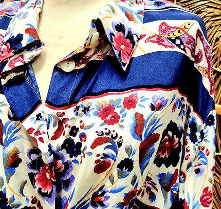 Vintage 80s Samoon Collection Shirt - Yatva